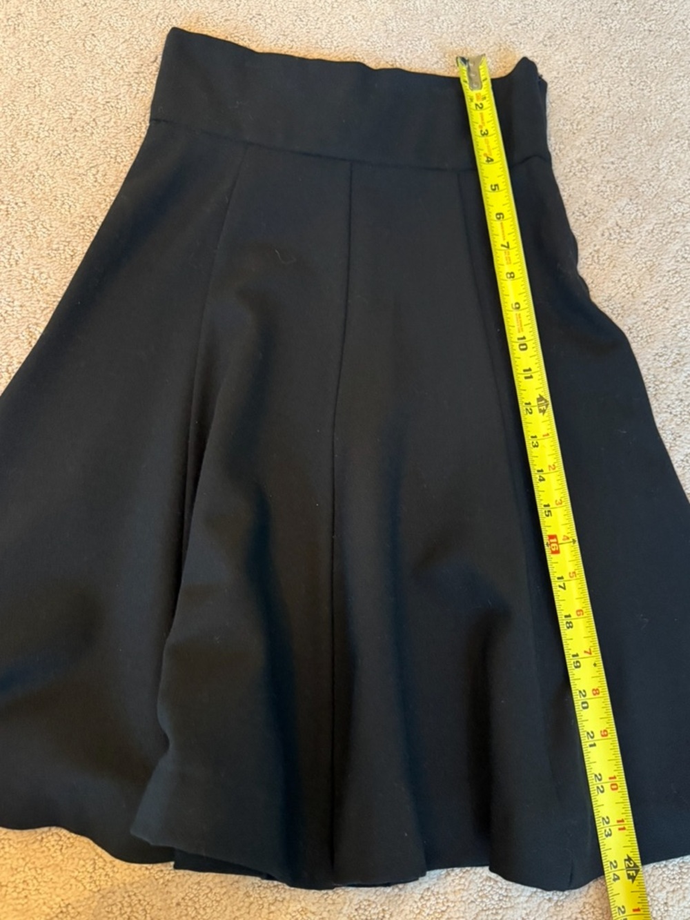Dolce & Gabbana black skirt High-waisted A-line skirt fit and flare skirt black - Picture 7 of 7